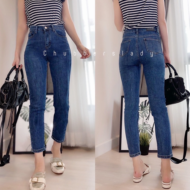 ทรงเดฟผ้าฮ่องกงยืดเยอะสีเข้ม มีไซส์ S-6XL เอว 24-42”