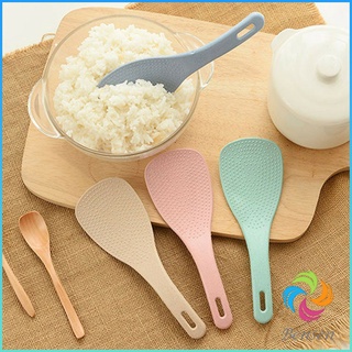 Bensen ทัพพีตักข้าว ข้าวไม่ติดทัพพี ทำจากฟางข้าวสาลี   wheat straw spoon