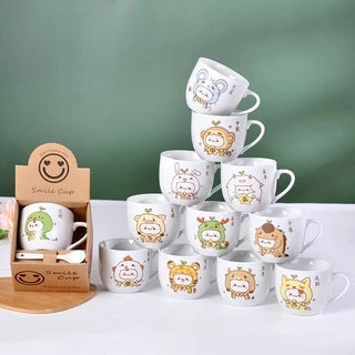 แก้วกาแฟ 220ml ☕️ 5ลายสุดน่ารัก แก้วเซรามิค