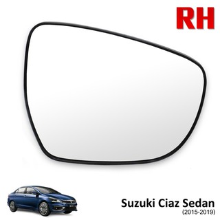 แผ่น แผ่นกระจกข้าง เลนส์กระจกมองข้าง ขวา Rh ของแท้ 1 ชิ้น สำหรับ ซูซูกิ เซียส Suzuki Ciaz Sedan 2015 2016 2018 2019