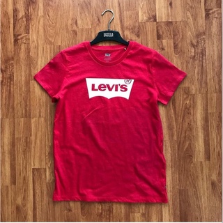 ⏸LEVIS WOMENS CLASSIC LOGO PERFECT TEE SHIRT เสื้อยืดคอกมแขนสั้น