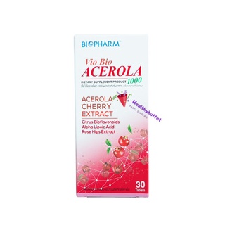 (30เม็ด) Biopharm Vio Bio Acerola Cherrry 1000mg อะเซโรล่า เชอร์รี่