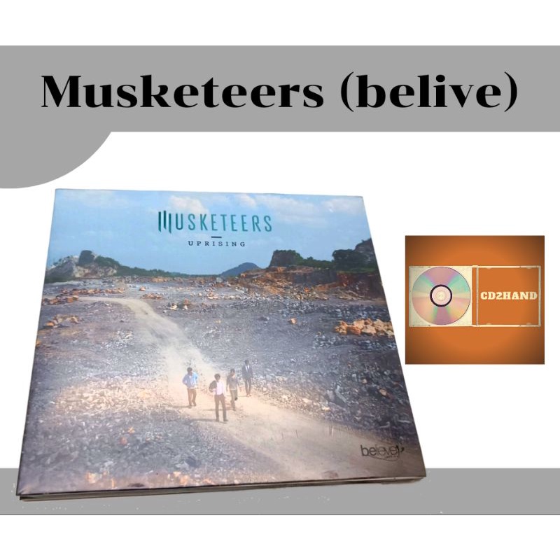 cdเพลง ซีดี Musketeers ชุด Uprising (แผ่นซิล) มือ1 ค่ายbelive