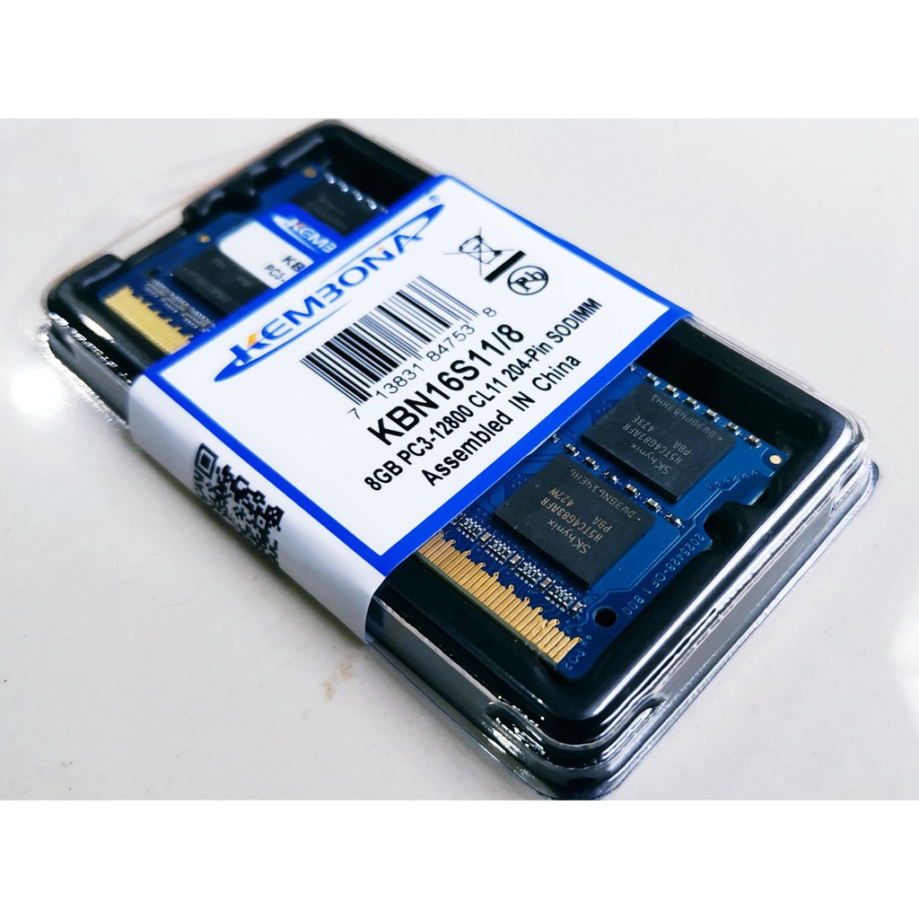 Ram(Macbook imac  notebook)by SKhynix 8G DDR3L 1600Mhz Kembona 16chips