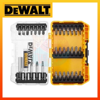 DeWALT ชุดดอกไขควง 33 ชิ้น พร้อมหัวจับดอก DeWALT ดอกไขควง 33 ตัวชุด พร้อมหัวจับดอก DeWALT ชุดดอกขันสกรู DeWALT DT70709