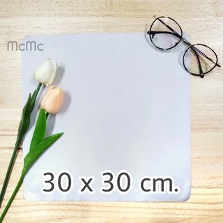 ผ้าเช็ดเลนส์ 30x30 เนื้อคล้ายหนังกลับ ผืนใหญ่ ผ้าเช็ดแว่น microfiber ผ้าไมโครไฟเบอร์ 004