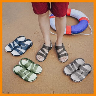 Size 39-44 Men Sandals รองเท้าเเตะมินิมอลสไตล์ญี่ปุ่น ใส่สบาย รองเท้าแตะแฟชั่น