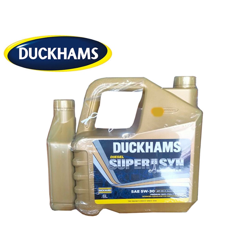 น้ำมันเครื่อง ดีเซล สังเคราะห์  DUCKHAMS DIESEL SUPER SYN COMMONRAIL 5W-30 6L+1L