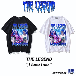 พร้อมส่ง NumbClothing THE LEGEND เสื้อยืด ท๊อป โอเวอร์ไซส์ เสื้อยืดคอกลมพิมพ์ลาย T-Shirt