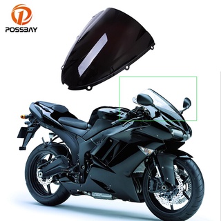 {GOOD} กระจกบังลมรถจักรยานยนต์ สกูตเตอร์ สําหรับ Kawasaki ZX6R 2005-2008