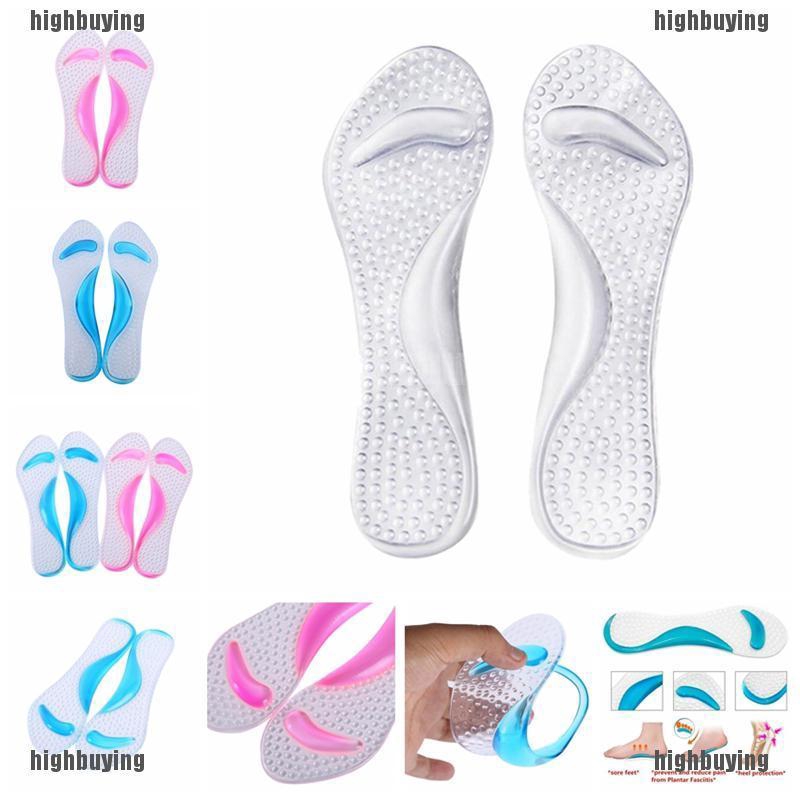 แผ่นเจลซิลิโคน กันลื่น สําหรับนวดรองเท้าส้นสูง ลดราคา 100 บาท