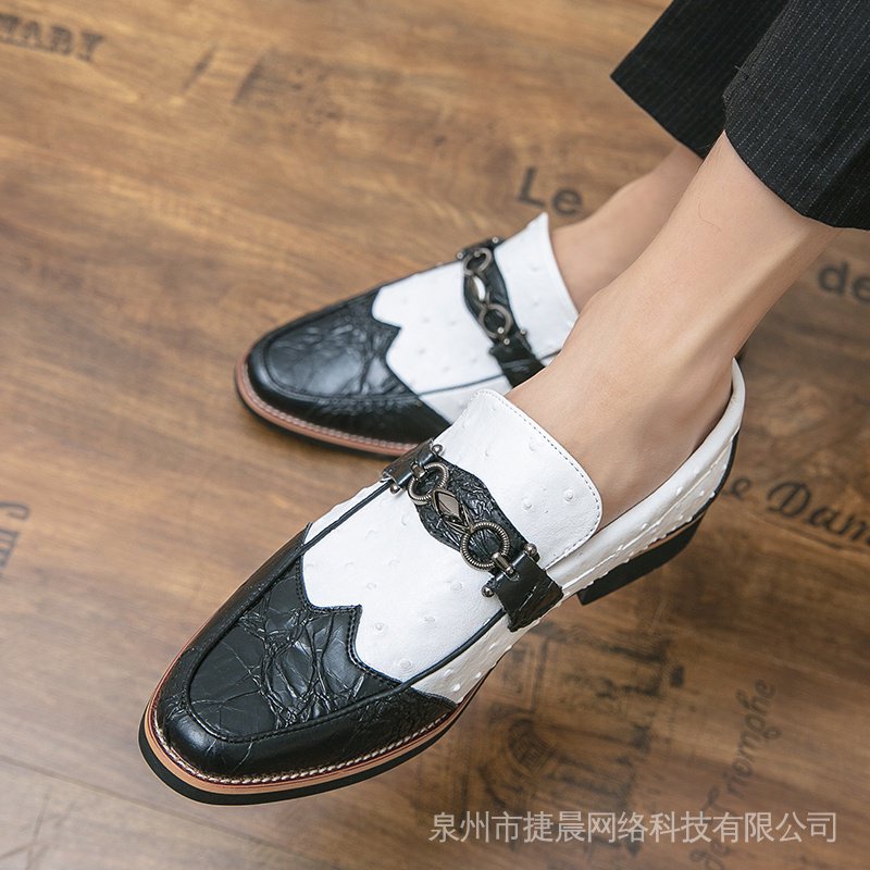 New arrival! Retro classic fashion luxury formal leather shoes for men P6ZY #4