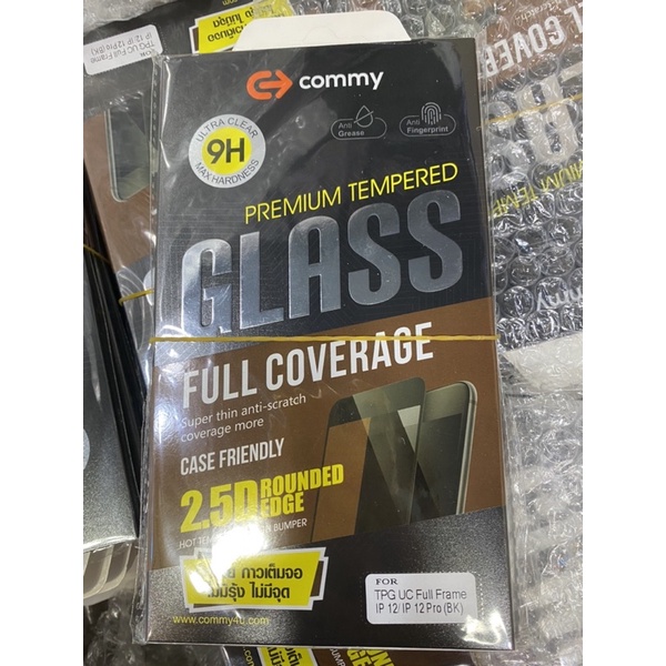 กระจกกันรอย ไอโฟน 11 pro, 11 pro max Full Frame เต็มจอ ฟิมCommy โปรแม็ค ฟิล์มติดง่าย ฟิล์มiโฟน ฟิล์ม