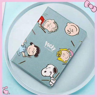 ipad cover For การ์ตูน Snoopy Cute Gen9 10.2 Gen7 2019 Gen8 เคสไอแพด 2019Air3,10.5,Air3 เคสiPad แนวโ mini 1/2/3/4/5 Case ไอแพดใส่ปากกาได้เคส