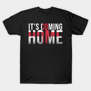 เสื้อยืดสีขาวเสื้อยืด พิมพ์ลายธงชาติฟุตบอล It Coming Home England เหมาะกับของขวัญ สําหรับผู้ชาย และผู้หญิงS-4XL