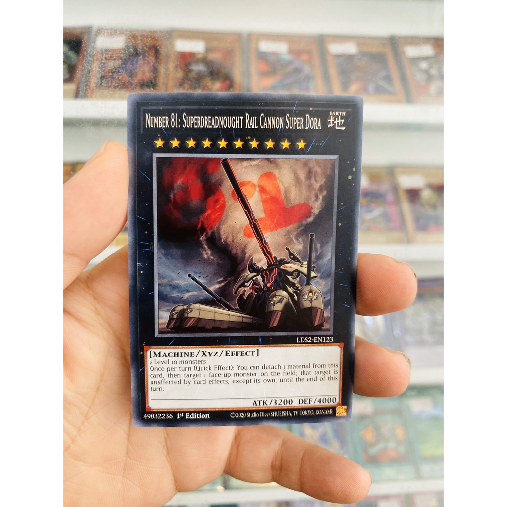 การ์ด YugiOh! รหัส LDS2-EN123 - หมายเลข 81: Superdreadny Rail Cannon Super Dora - Common - รุ่นที่ 1