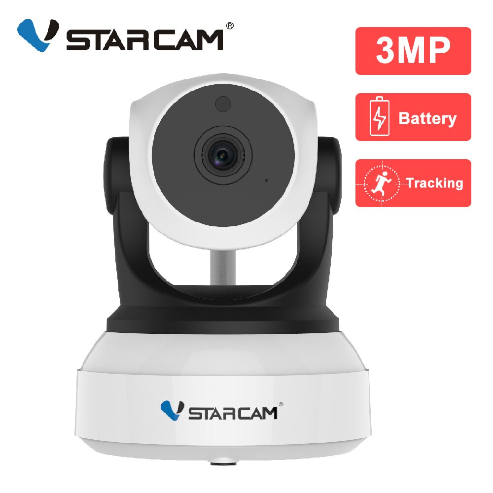 Vstarcam CS24B 1080P IP Wifi ในร่ม 2500mAh แบตเตอรี่ ติดตามอัตโนมัติ กล้องวงจรปิด ปลอดภัย