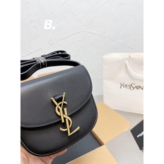 Cowhide 1 "Ysl Kaia Piggy Bag" Saint Laurent Messenger Piggy Bag Sa