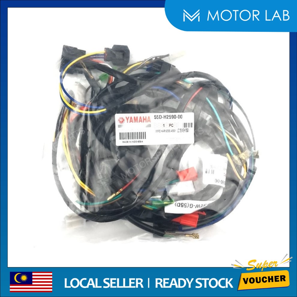 YAMAHA LC135-NEW 135LC LC135 V2 V3 V4 V5 4S LC4S LC135 4 SPEED WIRING WIRE HARDNESS WYRE SET YAMAHA