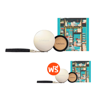 [ ซื้อ 1 แถม 1 ] SULWHASOO Perfecting Cushion (Holiday Exclusive Set) โซลวาซู คุชชั่น ผิวสวยสมบูรณ์แบบ เบาสบาย ปกปิดสูง (HOLIDAY SPECIAL 2021) (โปรของแถมเฉพาะวันที่ 9 ส.ค.65 เท่านั้น)