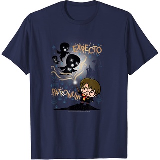 เสื้อยืดวินเทจเสื้อยืด พิมพ์ลาย Harry Potter Expecto Patronum Chibi PotterS-4XL