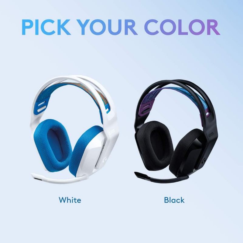 Logitech G335 Wired Gaming Headset (Black / White) หูฟังเกมมิ่งมีสาย