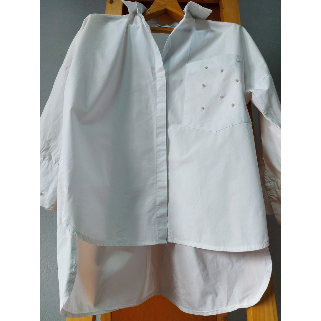 เสื้อเชิ้ตขาว MASAYA DESIGN BY KOREA แขนยาว (สือสองสภาพใหม่)