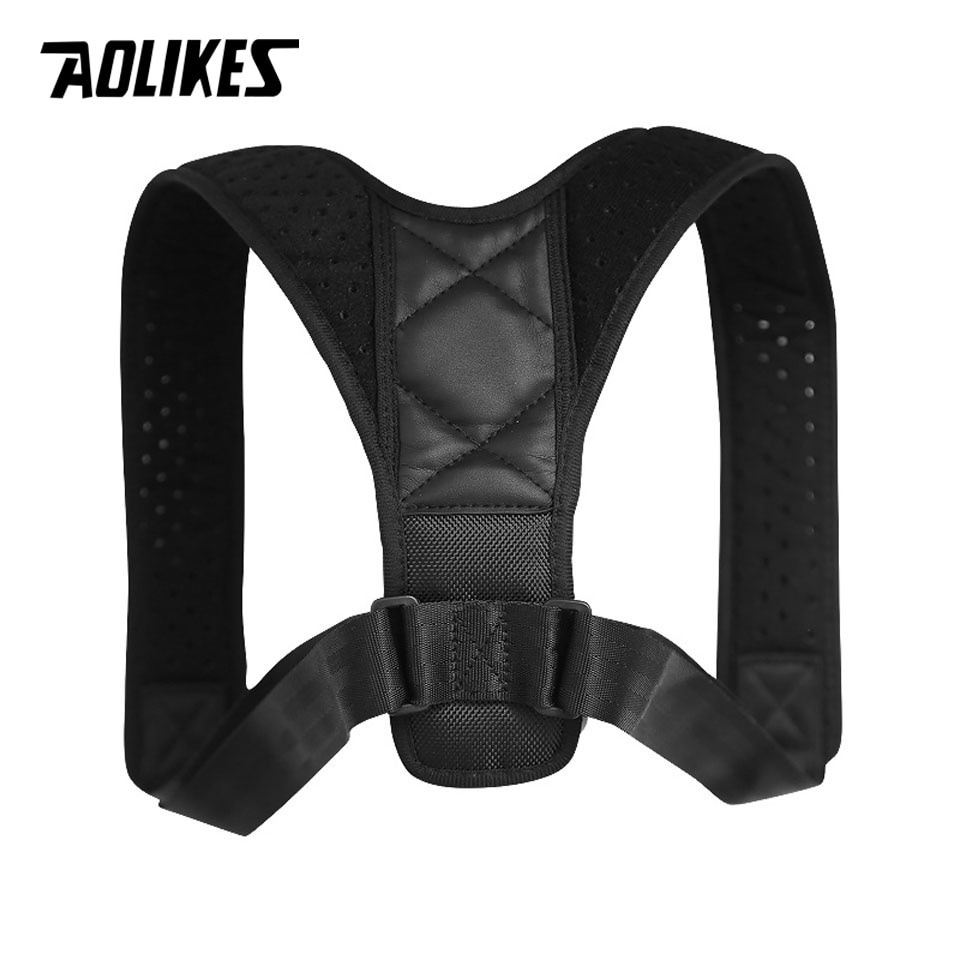 AOLIKES A-3101B เข็มขัดกันหลังค่อมแบบมีรูระบายอากาศ ตัวแก้ไขท่าหลังเบาะนุ่ม