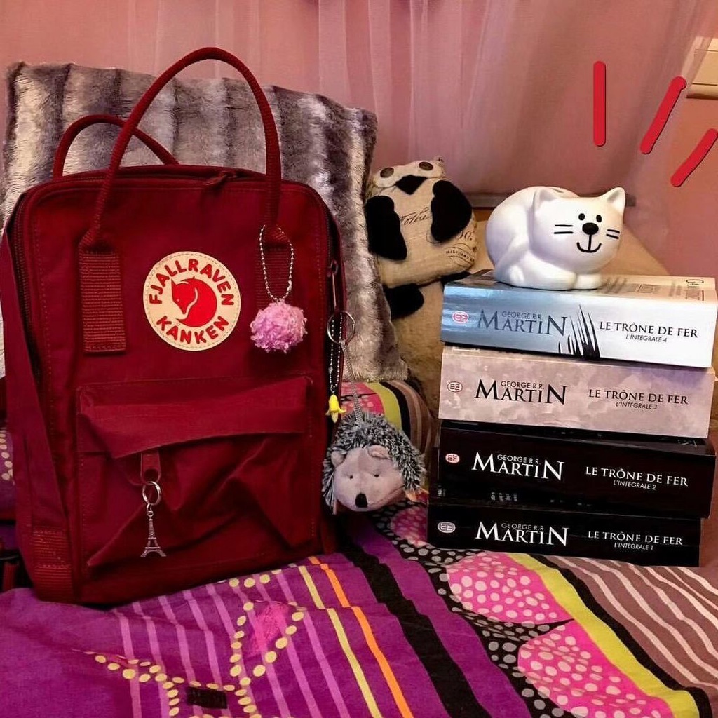 Fjallraven Kanken กระเป๋าเป้สะพายหลัง ใส่โน๊ตบุ๊ค กันน้ํา ขนาด 7 ลิตร 16 ลิตร 20 ลิตร สําหรับทุกเพศ