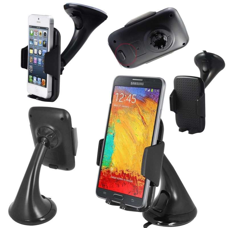 Universal 360° Rotation Suction Cup Car Windshield Phone Holder Bracket Mount For Smart Phone GPS MP4ที่หนีบโทรศัพท์ในรถ