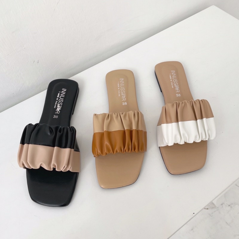 Cerriest - LUNA Womens Flat Sandals, Slip-On Sandals, Casual Shoes, Premium Leather, Bestseller, Sof