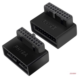 Zzz อะแดปเตอร์ซ็อกเก็ตเมนบอร์ด Usb3.0 19pin 20pin 90 องศา สําหรับพวงมาลัย