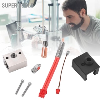 Super Tools- ชุดอะไหล่หัวฉีดเอ็กซ์ทรูเดอร์ บล็อกความร้อน สําหรับเครื่องพิมพ์ 3D Ender 3 S1 24V 40W 300 C