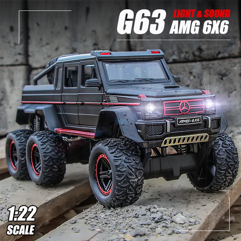 RUM1:22 Scale Mercedes Benz G63 6X6 รถรุ่นLight & Sound EffectรถDiecastของเล่นเด็กของเล่นเด็กของเล่นรถรุ่นคอลเลกชัน
