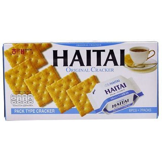 Skip to the beginning of the images gallery Haitai Original Crackers 172gm (6pcs x 7 Packs) Haitai แครกเกอร์ดั้งเดิม 172