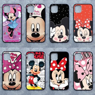 เคส Apple iphone 11  ลายมิกกี้-มินนี่  ขอบนิ่มหลังแข็ง เคสมือถือ เคสโทรศัพท์ Case