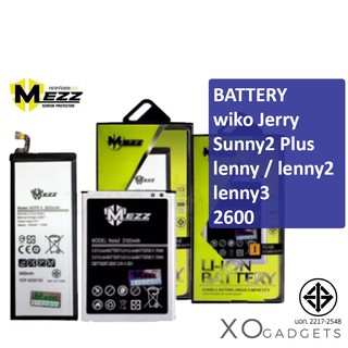 Mezz แบตเตอร์รี่ WIKO Jerry / Sunny2 Plus / lenny / lenny2 / lenny3 / 2600 wikojerry / sunny 2 plus มีมอก. รับประกัน1ปี