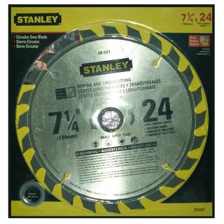 Stanley ใบเลื่อยวงเดือน ขนาด 7" 24ฟัน  