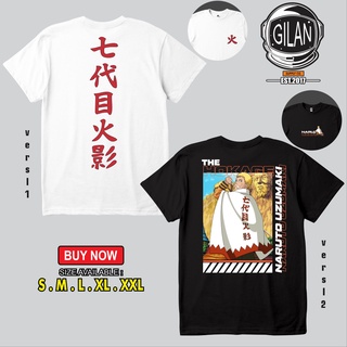 เสื้อยืด พิมพ์ลายการ์ตูนญี่ปุ่น Hokage Nanadaime Naruto Uzumaki Yondaime Minato Konoha สไตล์ญี่ปุ่น