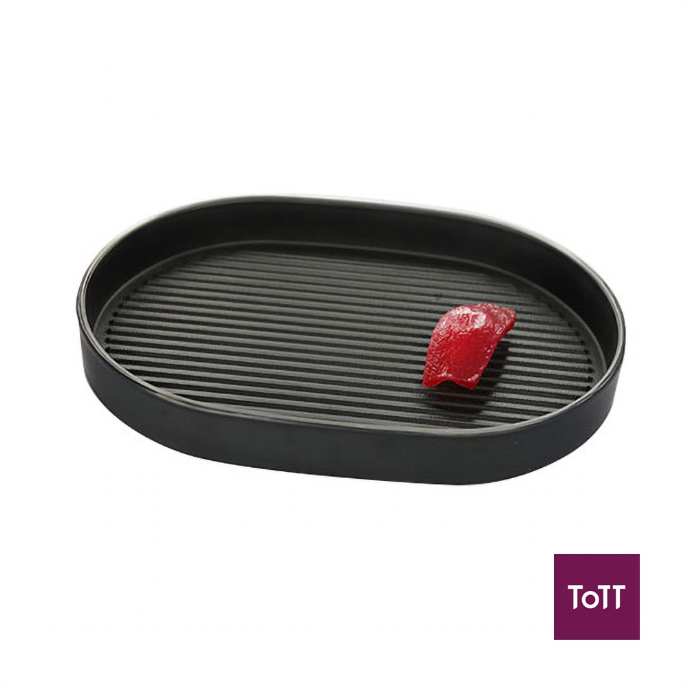 Efy Zen เมลามีนสีดํา Oblong Platter L32xW22.8xH4.2cm