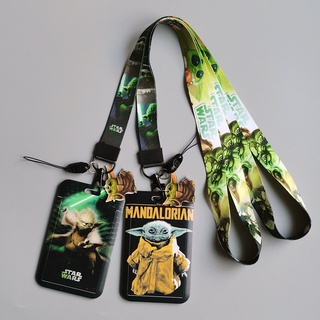 star wars พวงกุญแจสายคล้องโทรศัพท์มือถือลายการ์ตูนอนิเมะ Juvenile baby yoda Bus กระเป๋าใส่บัตร กระเป๋าใส่บัตรผู้ชาย ที่ใส่บัตรลายการ์ตูน พร้อม สายคล้องคอลายการ์ตูน ลาย คล้องคอ กระเป๋าสตางค์ ซองใส่บัตร นักเรียน บัตรพนักงาน