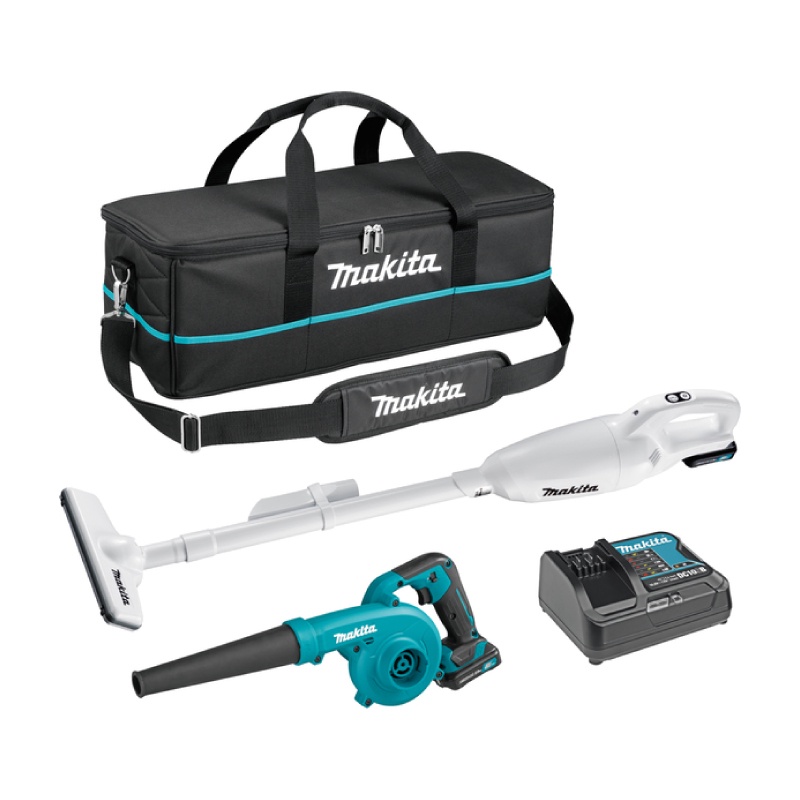 [คอมโบเซ็ต] MAKITA CLX245SAX1: เครื่องเป่าลม+เครื่องดูดฝุ่นไร้สาย 12Vmax