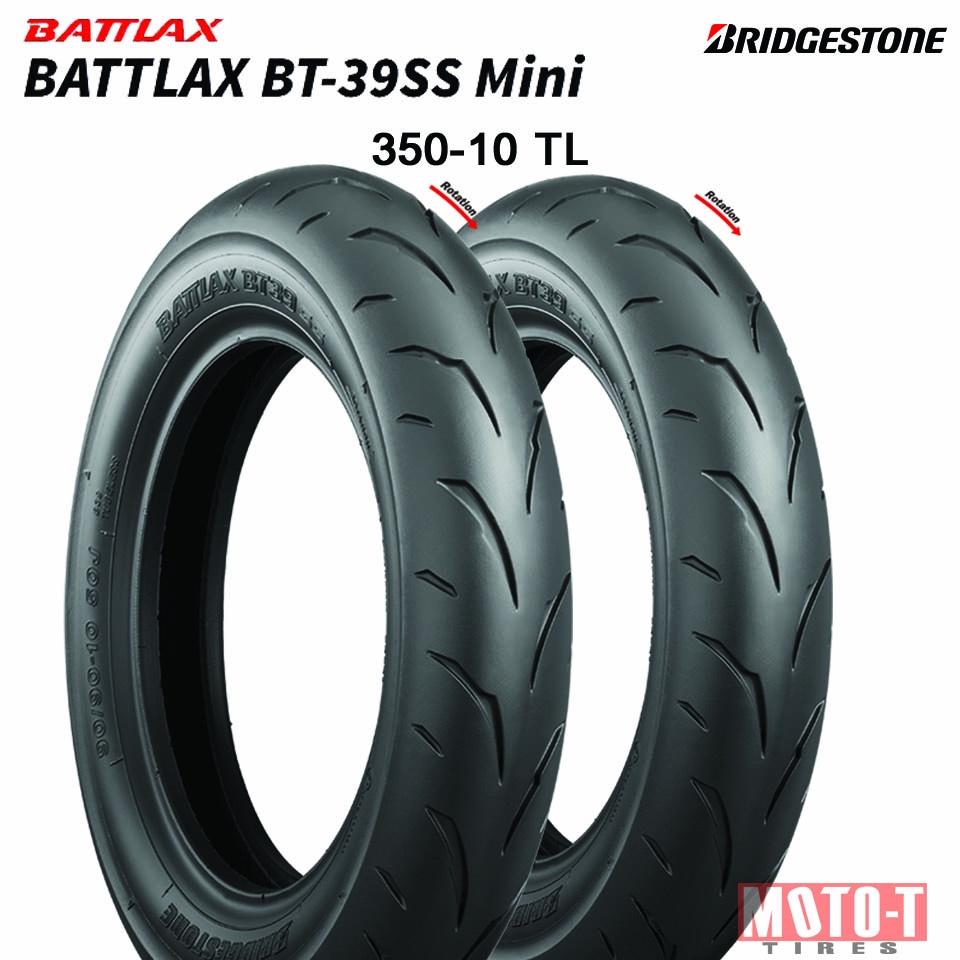 ยางเวสป้า / ยางสกู๊ตเตอร์ไฟฟ้า / honda lead 125 ขนาด 350-10 bridgestone battlax BT39SS