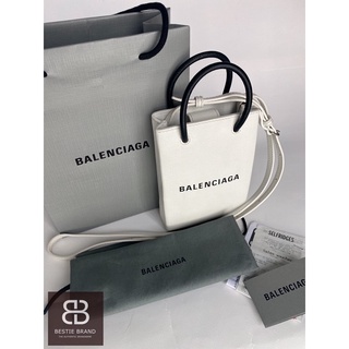 ❌ขายแล้ว❌ Used Balenciaga White Shopping Phone Bag Year 2020 แท้ 100% (ไม่แท้ยินดีคืนเงิน)