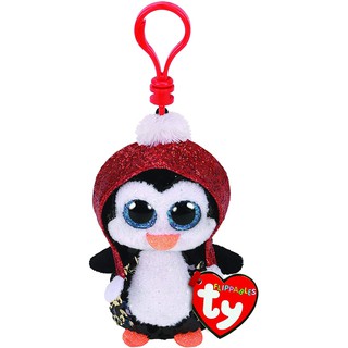 TY ตุ๊กตา ทีวาย Flippables GALE - sequin penguin clip