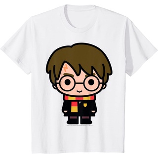 เสื้อยืดผ้าฝ้ายพรีเมี่ยม เสื้อยืด พิมพ์ลายการ์ตูน Harry Potter น่ารัก