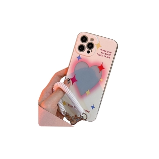 [พร้อมส่ง] เคสโทรศัพท์มือถือแบบใส ลายหัวใจ สําหรับ iPhone 14 13 12 11 PROMAX XS XR XSMAX SE2020 6 7 8PLUS MINI