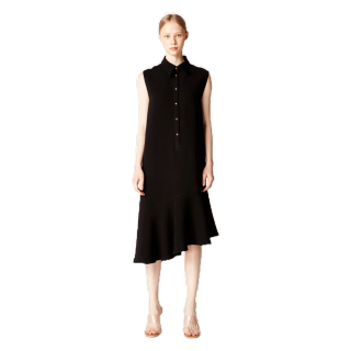 Vickteerut Sleeveless Shirt Collar Dress เดรสแขนกุด ปกเชิ้ต