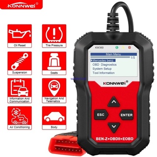 Konnwei KW360 Obd2 เครื่องสแกนเนอร์วินิจฉัยรถยนต์ ABS 2 ระบบ สําหรับ Mercedes-Benz W212