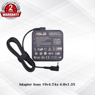 Adapter Asus 19v4.74a *4.0x1.35* / อะแดปเตอร์ เอซุส 19v4.74a หัว *4.0x1.35* (สี่เหลี่ยม) แถมฟรีสายไฟ AC *ประกัน 2 ปี